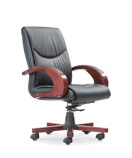 辦公椅|傳統真皮中班椅|辦公家具|真皮中班椅|經典中班椅|經理椅|中背椅|主管椅|會議椅|辦公轉椅 CG-JDZBY-08